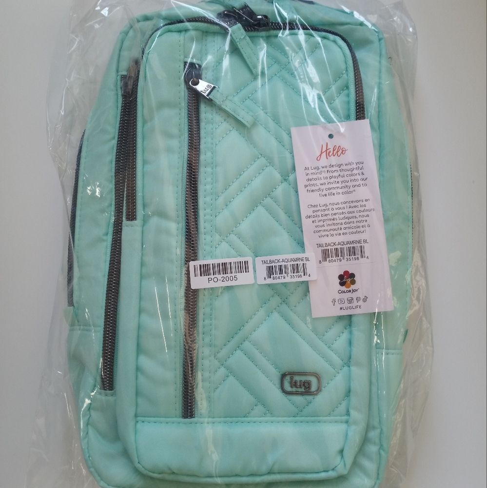 LUG Tailback Sling Bag / Crossbody / Shoulder Bag  - Aquamarine - Picture 6 of 16